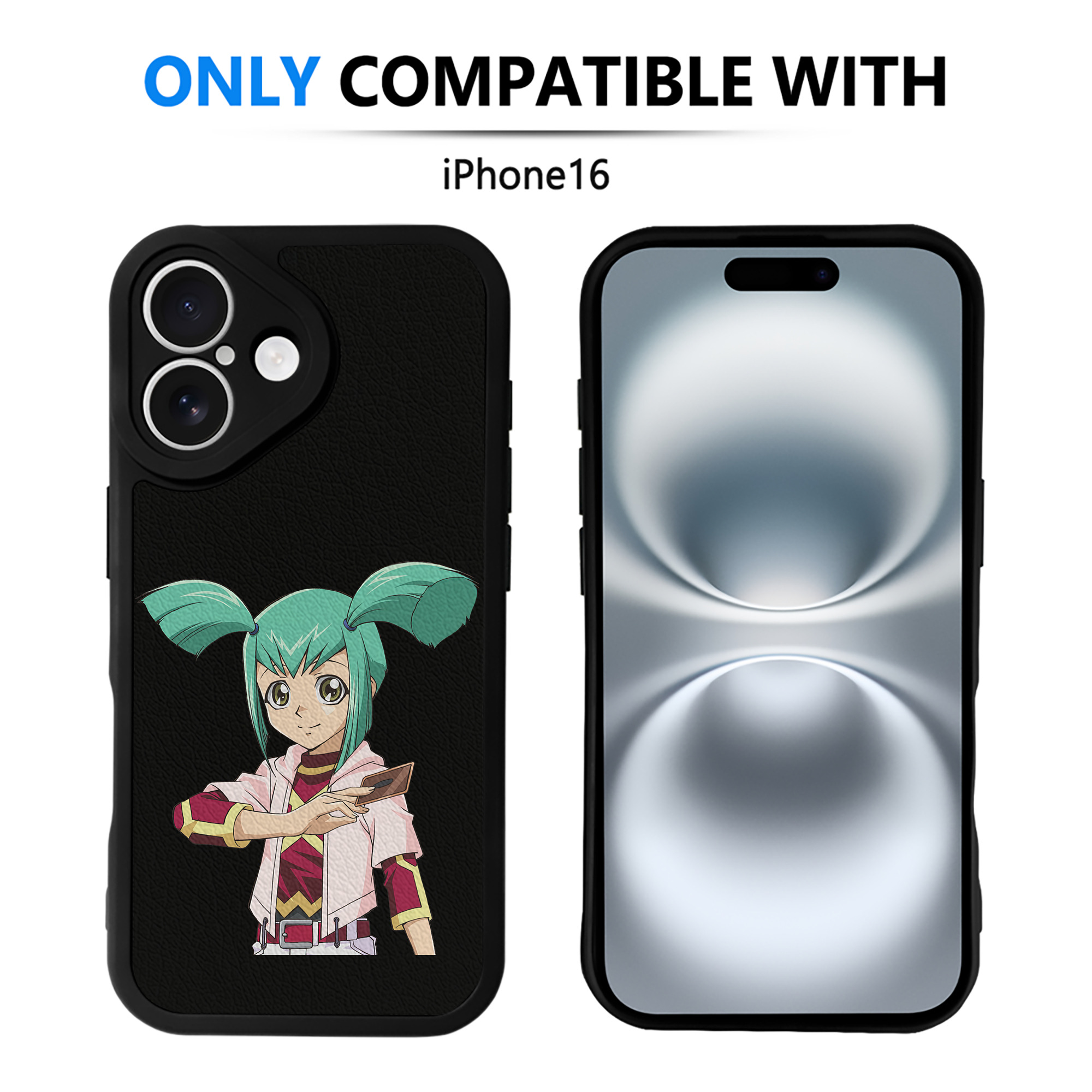 遊☆戯☆王 Yu-Gi-Oh! 【iPhone 16シリーズ対応】シリコンスマホケース（レザー調） 材質：シリコン